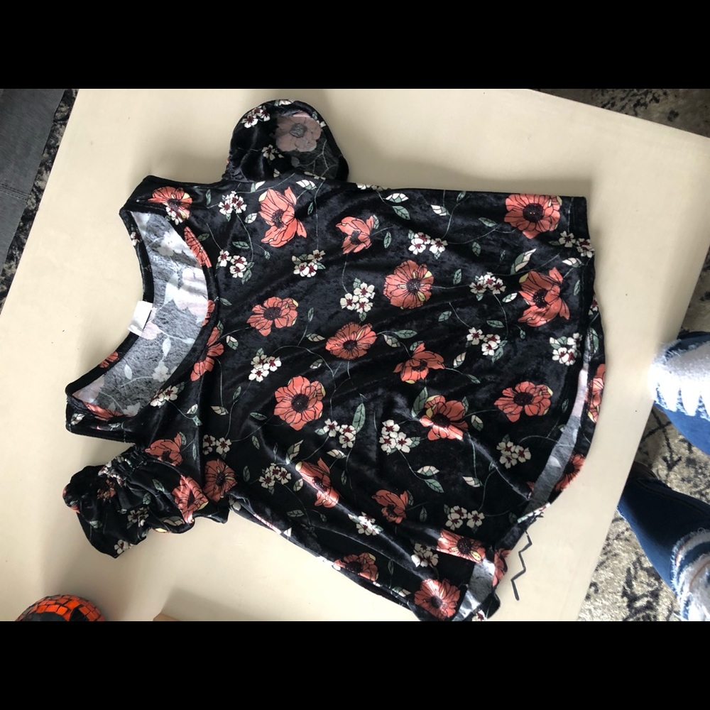 Off the shoulder floral top